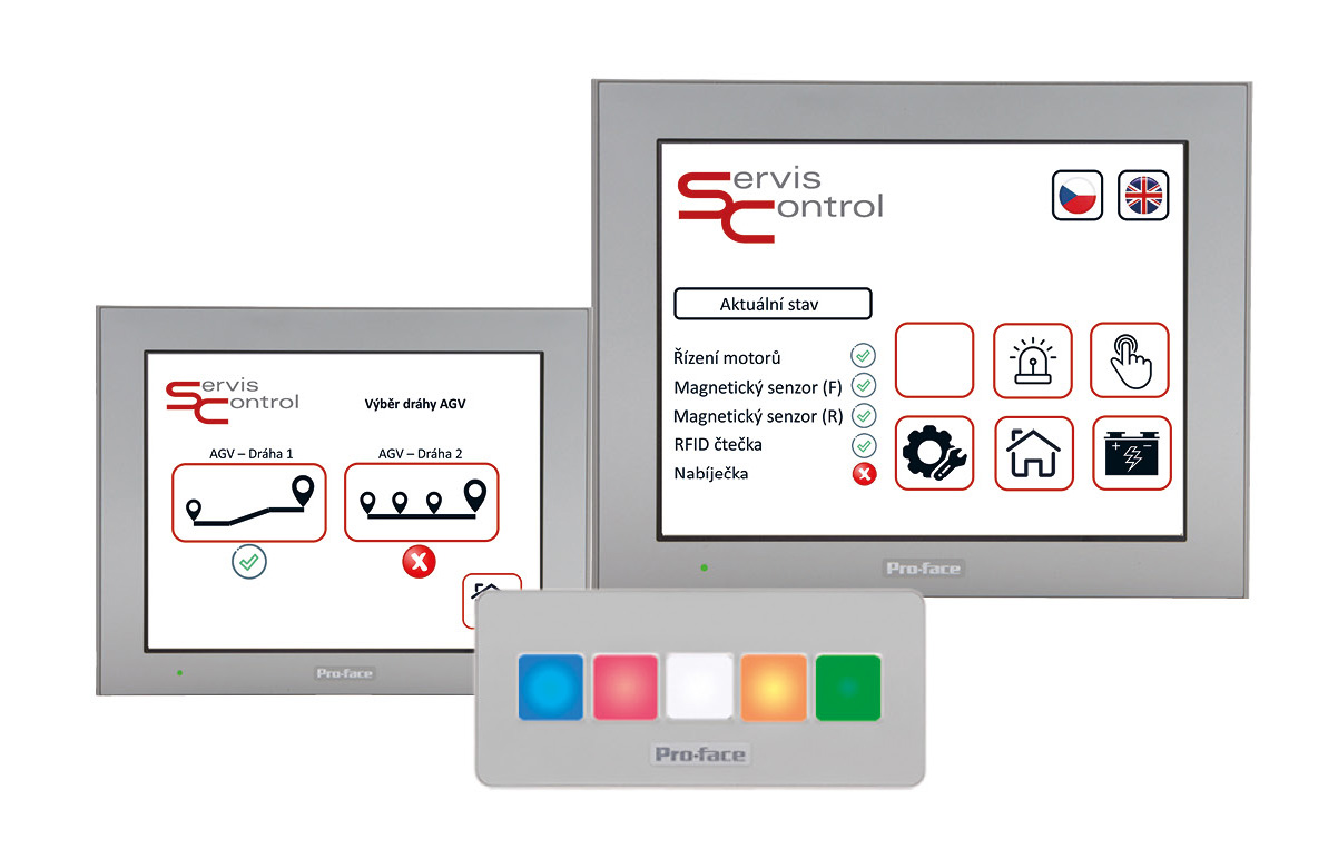 TOUCHPANEL AND MULTIFUNCTIONAL BUTTONS